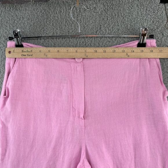 Nanushka Beata Pant Linen Pink Revolve Size Large - Picture 5 of 14